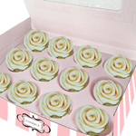 Thumbnail for sugar roses for cake cupcake decoration ivory 120 gms