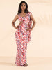 trueBrowns Carrot Muslin Ikat Ready to Wear Saree - Distacart