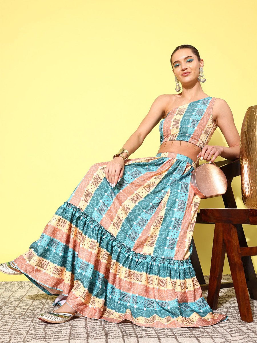 Ahalyaa Women Ethnic Printed Co-Ords - Distacart