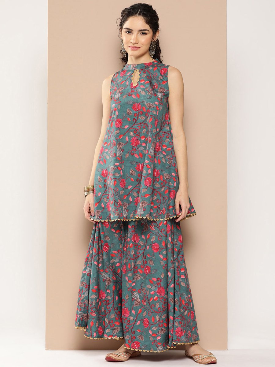 Ahalyaa Women Floral Printed Co-Ords - Distacart