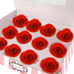 Thumbnail for sugar flowers for cake cupcake decoration red 120 gms