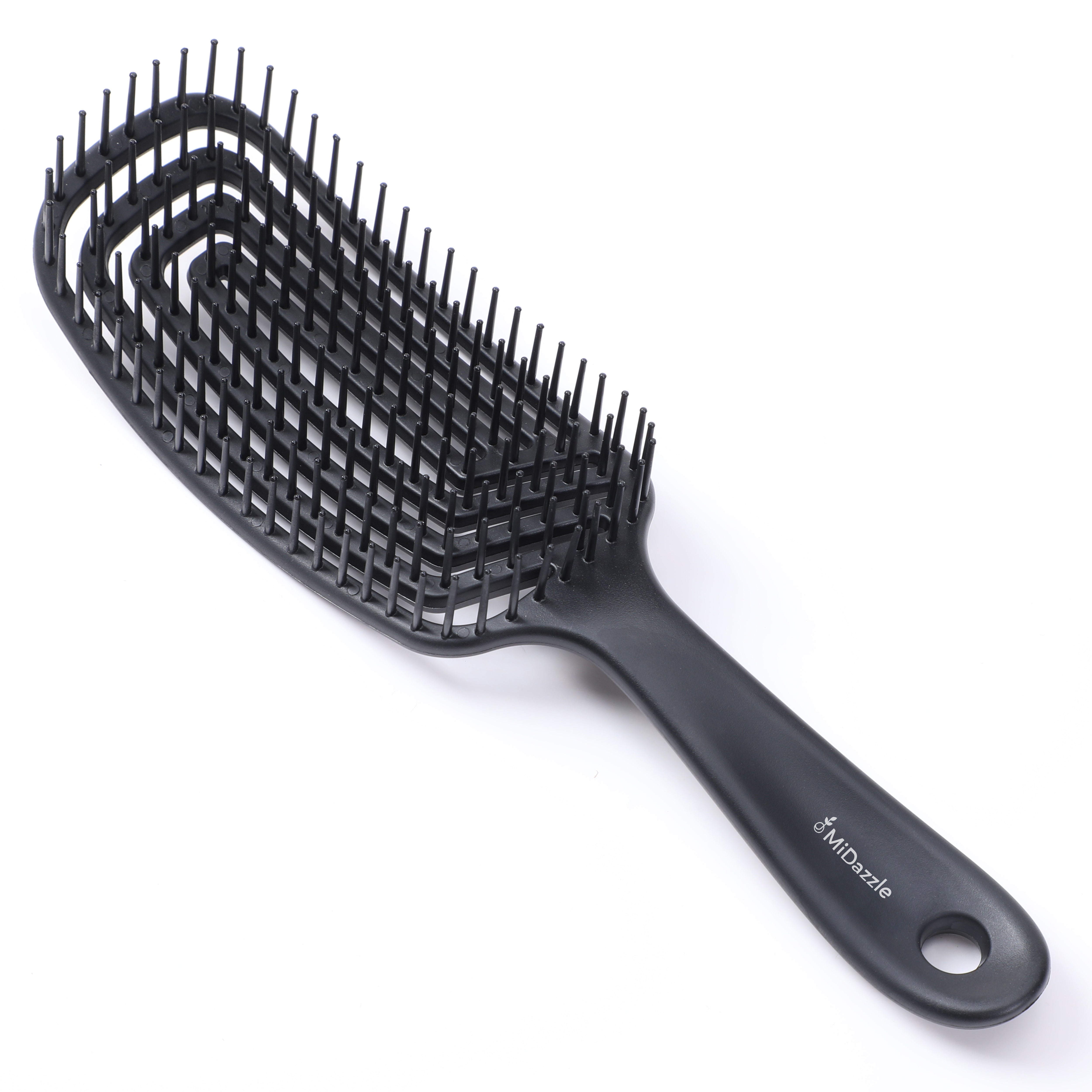 MiDazzle Hair Brush (Black 3D) MIHB0015 - Distacart
