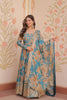 Anaita Blue Silk Readymade Anarkali Suit with Embroidery & Sequence Work - Dista