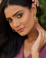 Thumbnail for trueBrowns Gold-Polished Hoop Earrings