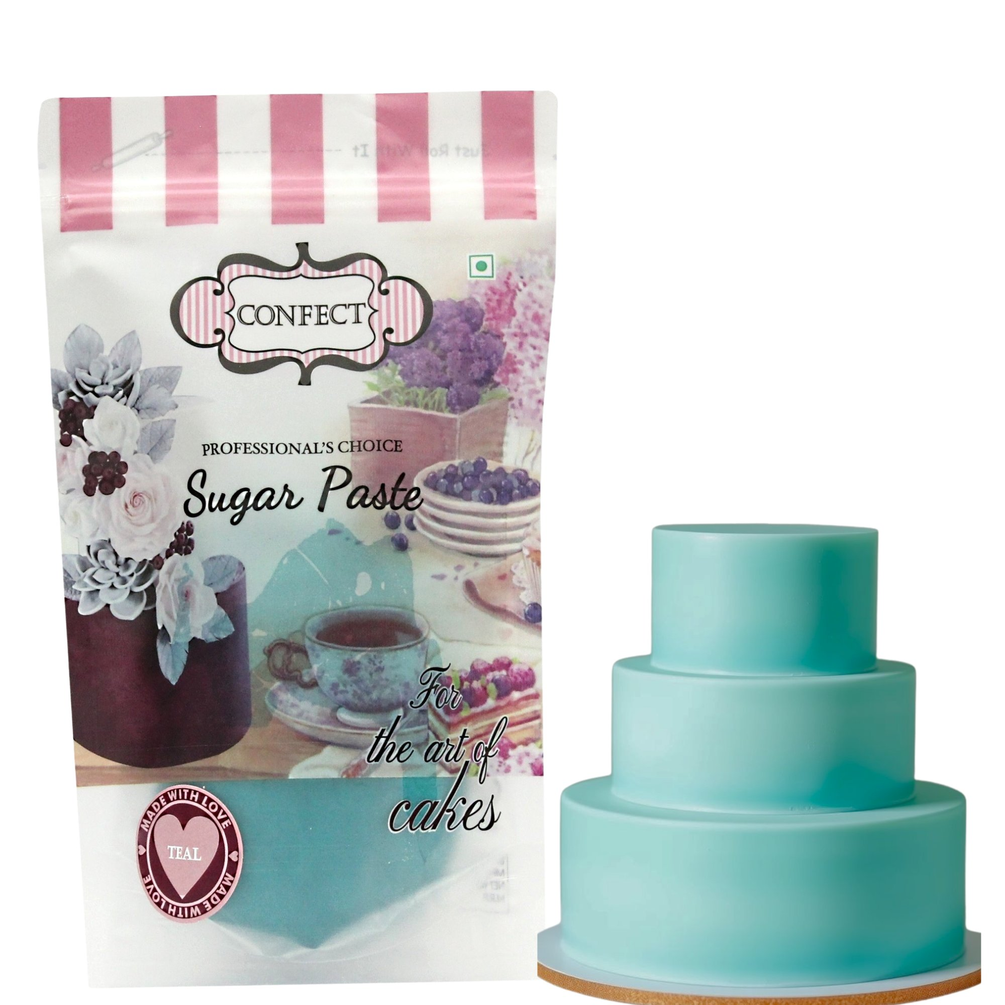 confect teal sugarpaste br b 1 kg b