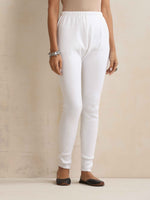 Thumbnail for trueBrowns White Woollen Leggings