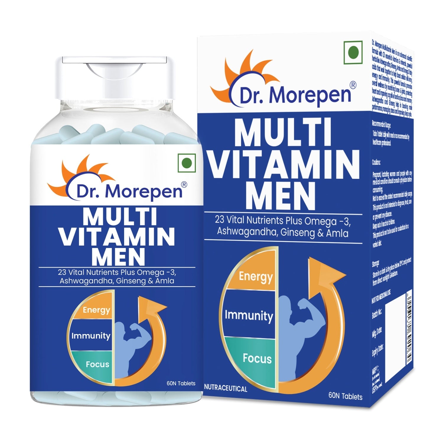 Dr. Morepen Gokshura And Multivitamin Men- Improves Desire And Drive/Boost Immunity