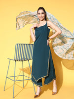 Thumbnail for Ahalyaa Women Gotta Patti Kurta with Palazzos & With Dupatta - Distacart