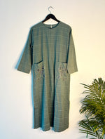 Thumbnail for trueBrowns Light Blue Dobby Dress