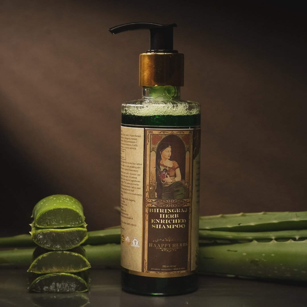 Haappyherbs Bhringraj Herb Enriched Shampoo - Distacart