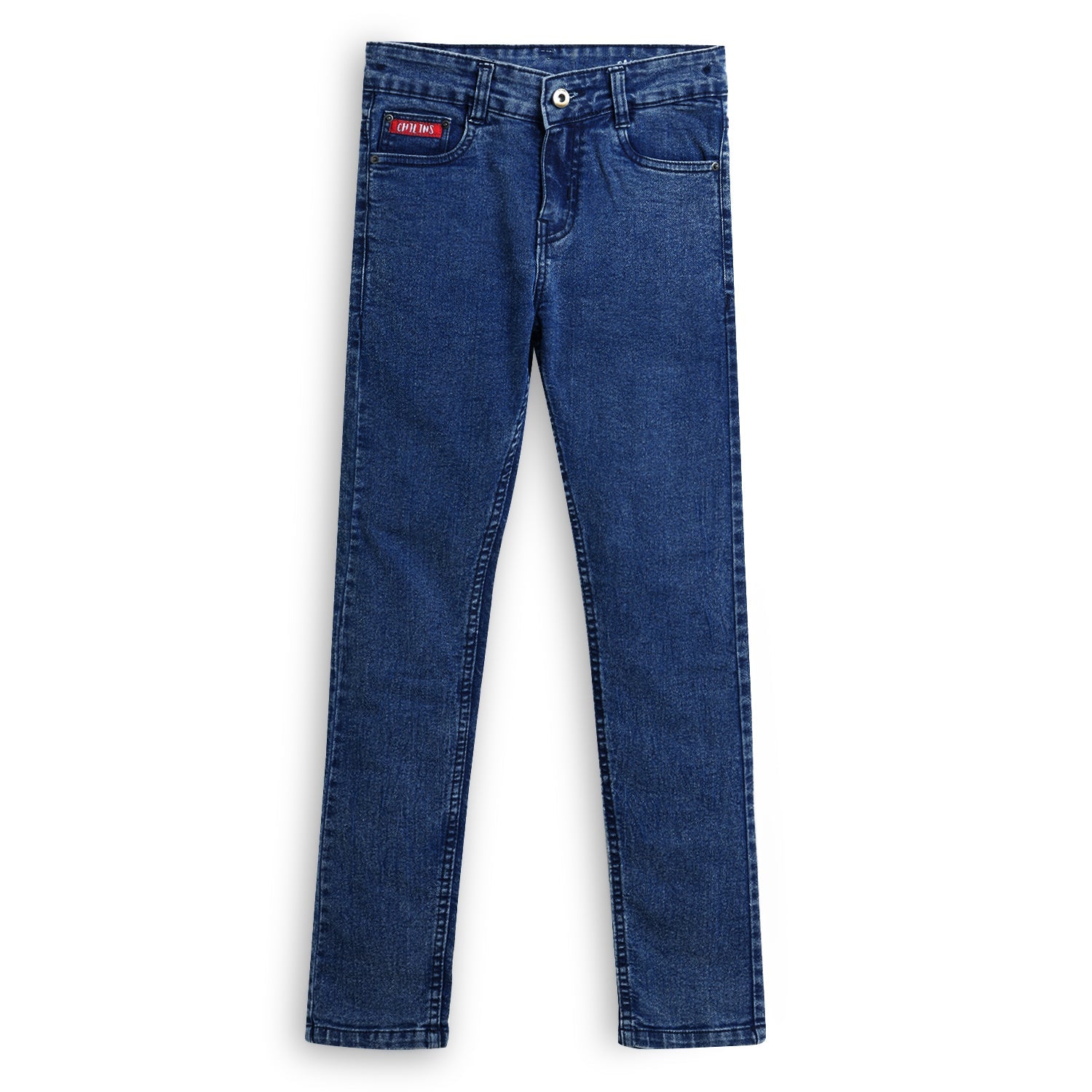 Chilins Boys Slim Mid Rise Cotton Confortable Blue Jeans