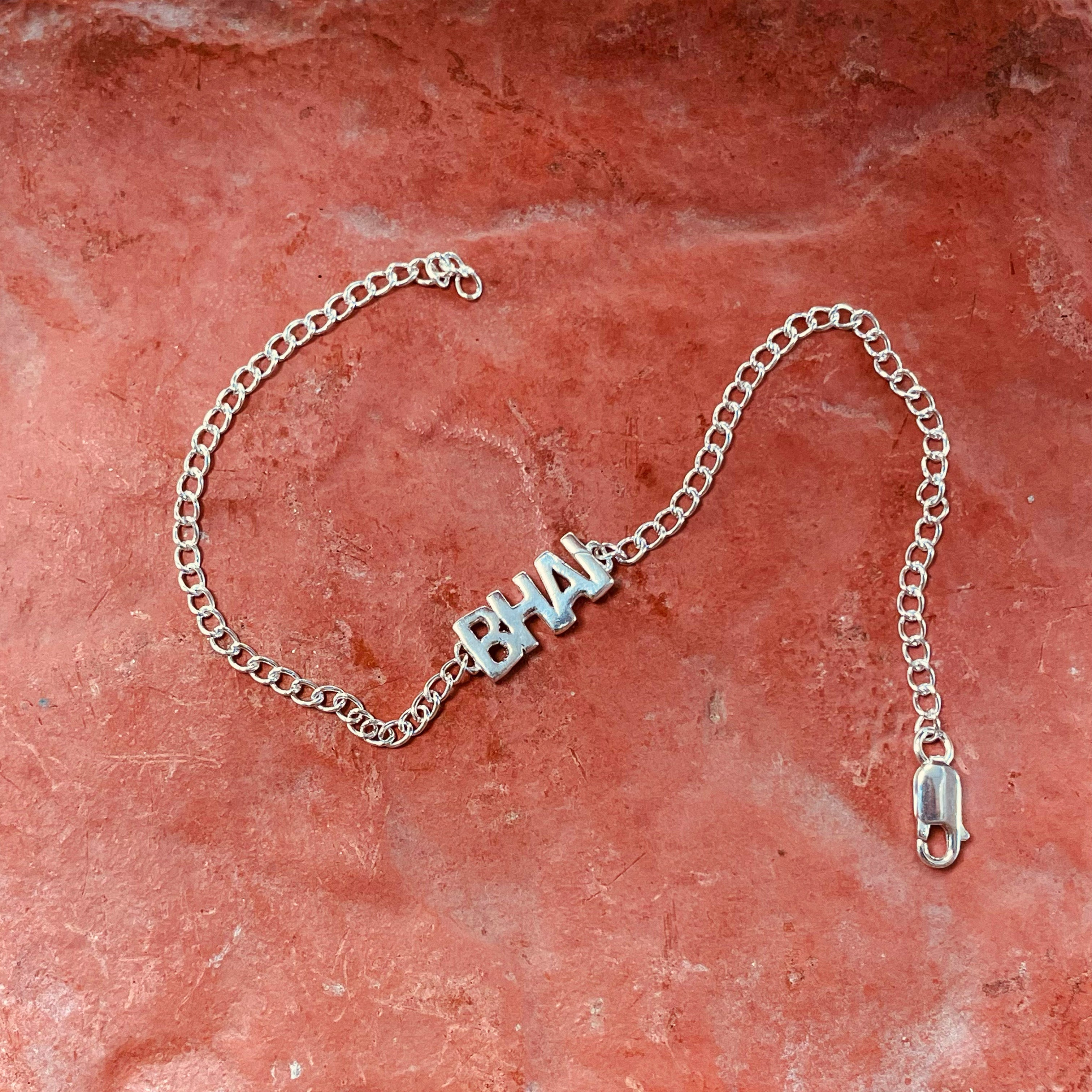 trueBrowns 925 Sterling Silver Bhai Silver Chain Rakhi - Distacart