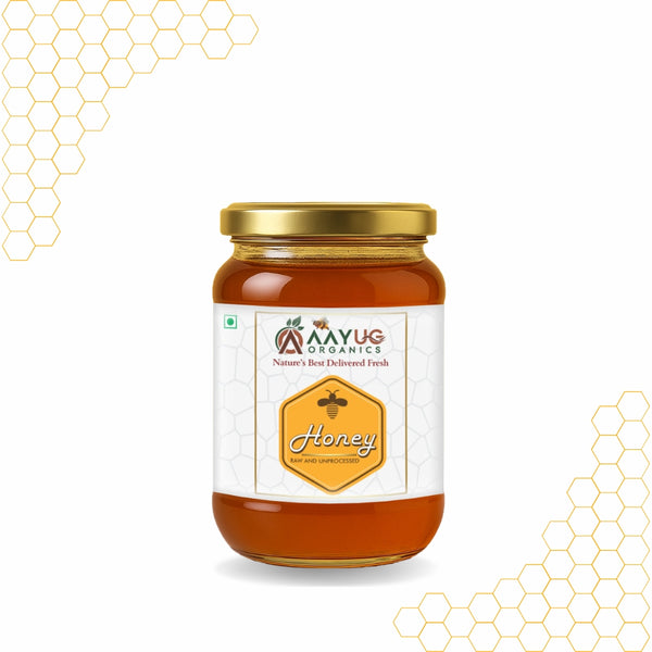 Aayug Organics Organic and Raw Honey, 100% Natural and Ayurvedic, Rich in Vitamins and Minerals - Distacart