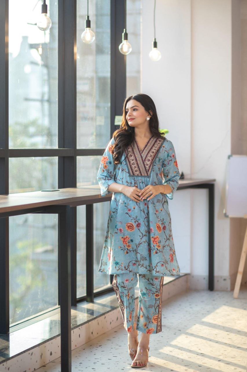 NOZ2TOZ Women's Rayon Floral Printed Co-ords Set - Distacart