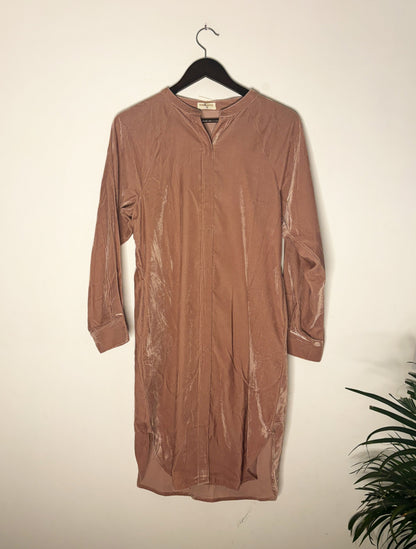 trueBrowns Pink Slub Top - Distacart