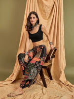 Thumbnail for InWeave Black Multi Ethnic Harem Pant