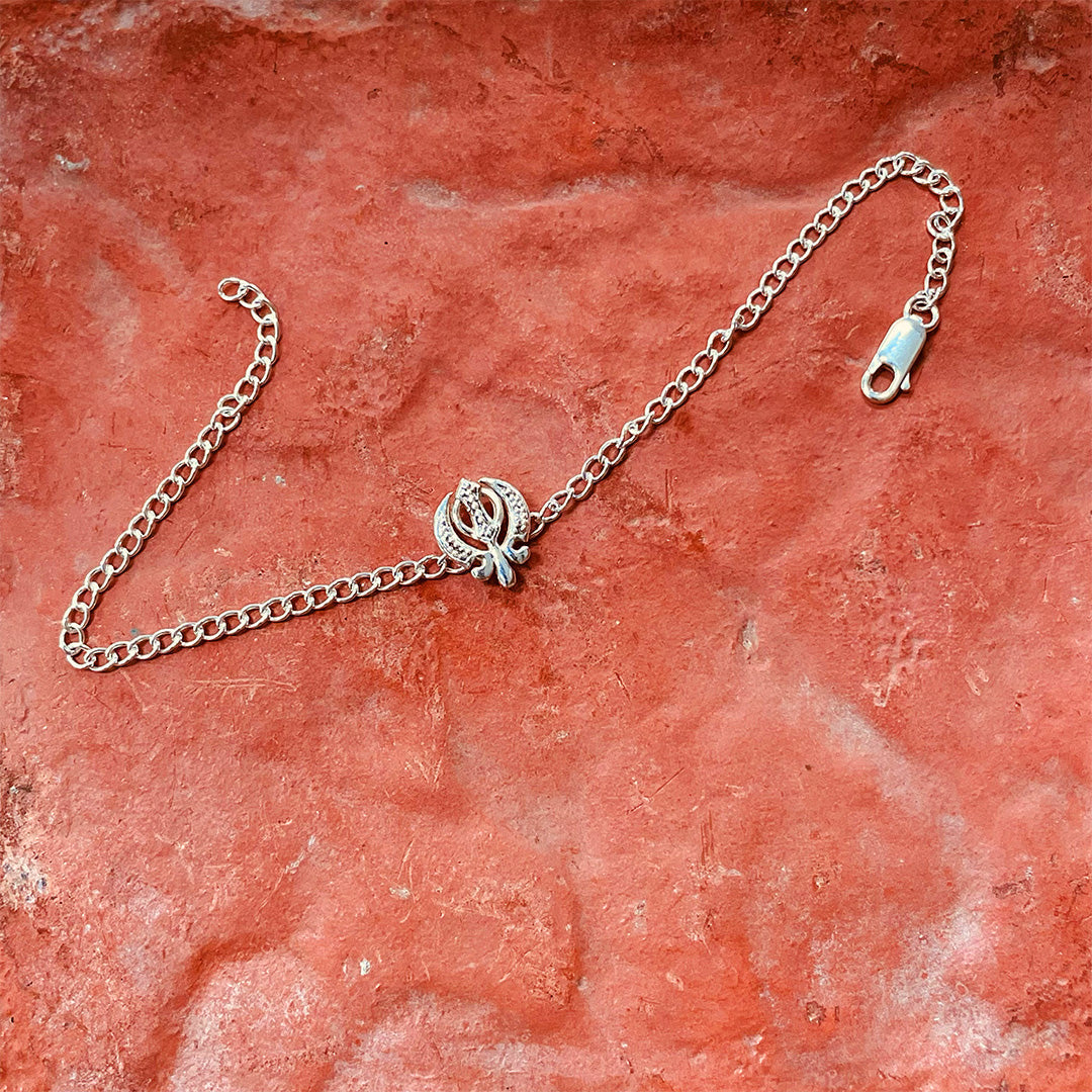 trueBrowns 925 Sterling Silver Khanda Silver Chain Rakhi - Distacart