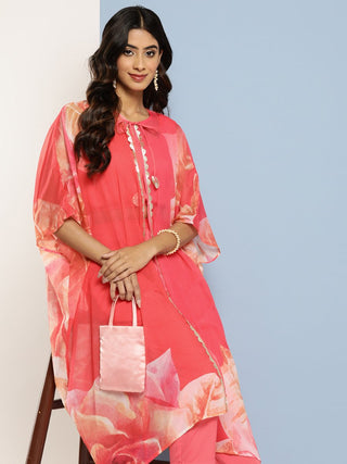 Ahalyaa Women Top with Palazzos & Shrug - Distacart