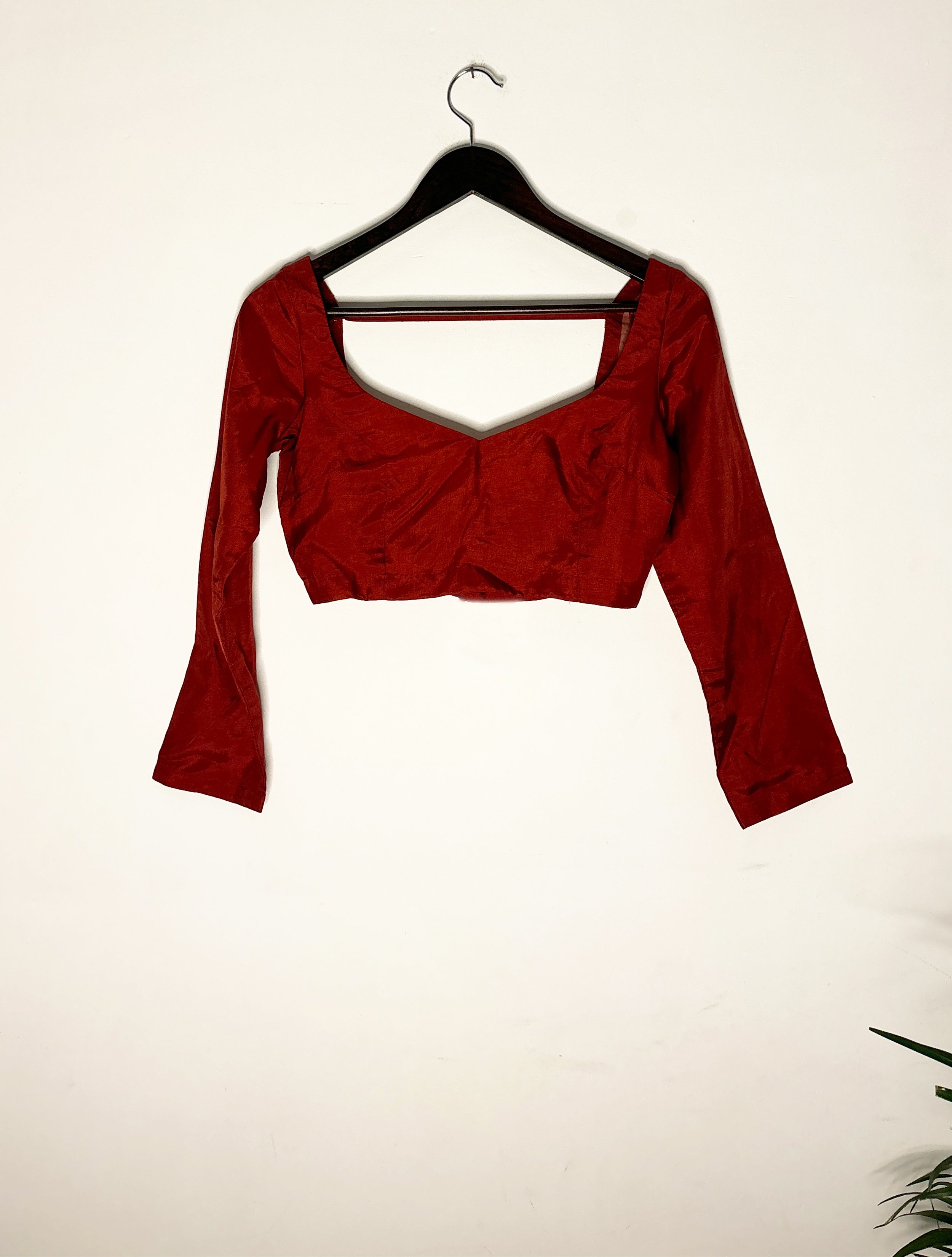 trueBrowns Red Silk Blouse - Distacart