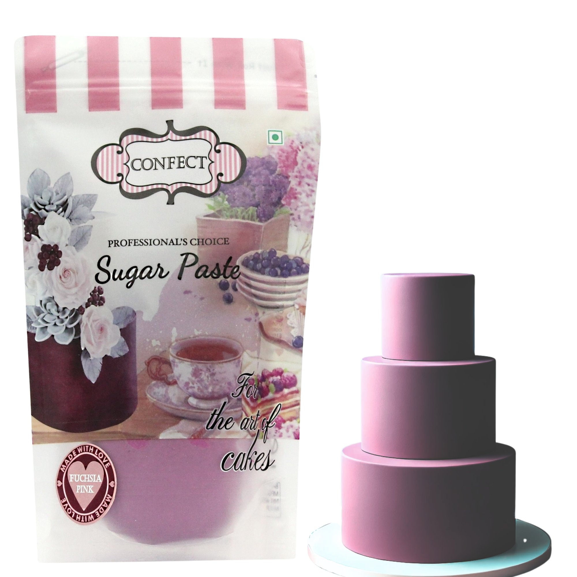 fuchsia pink fondant edible sugarpaste 1kg