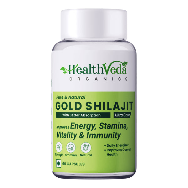 Health Veda Organics Gold SJ Veg Capsules - Distacart