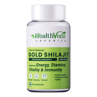 Health Veda Organics Gold SJ Veg Capsules - Distacart