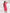 trueBrowns Pink Cotton Print A-line Dress