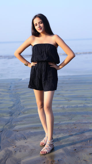 Noroke Cotton Crepe Crinkled Play Suit - Distacart