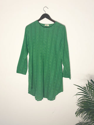 trueBrowns Green Check Dobby Top - Distacart