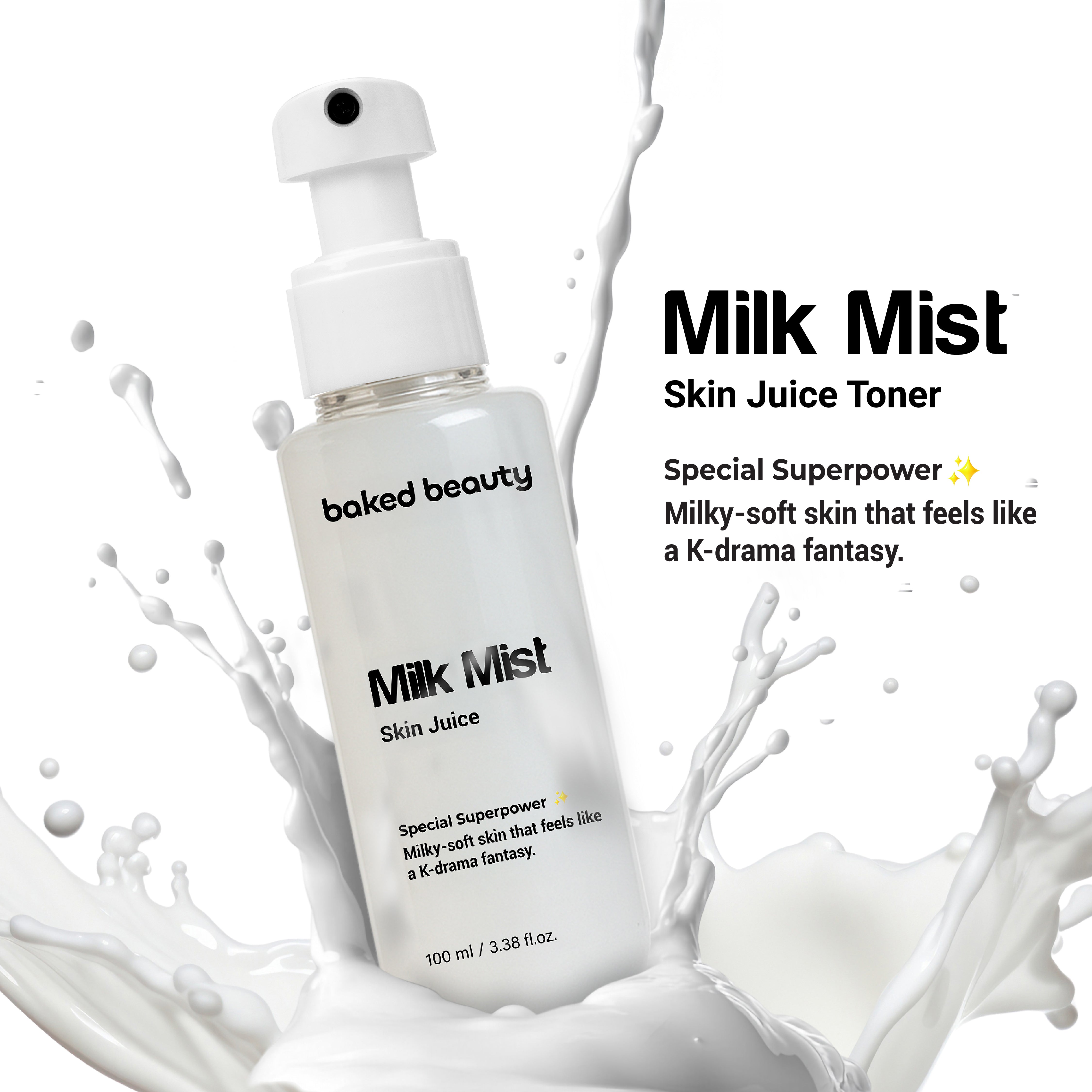 Baked Beauty Milk Mist Skin Juice - Milky Moisturising Toner - Distacart