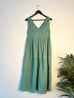 Thumbnail for trueBrowns Blue Cotton Dobby Dress