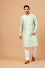 Pastel Green Kurta by Hilo Design - Distacart