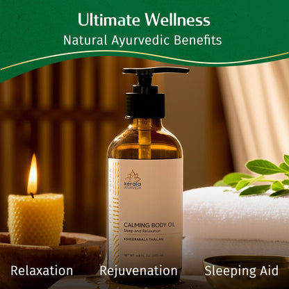 Kerala Ayurveda Calming Body Oil - Ksheerabala Thailam - Distacart