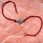 Thumbnail for trueBrowns 925 Sterling Silver Textured Om Thread Rakhi - Distacart