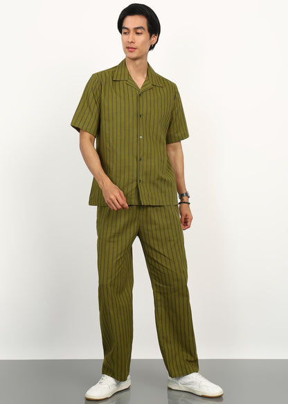 Fabmade Olive Rhythm Co-Ord Set - Distacart