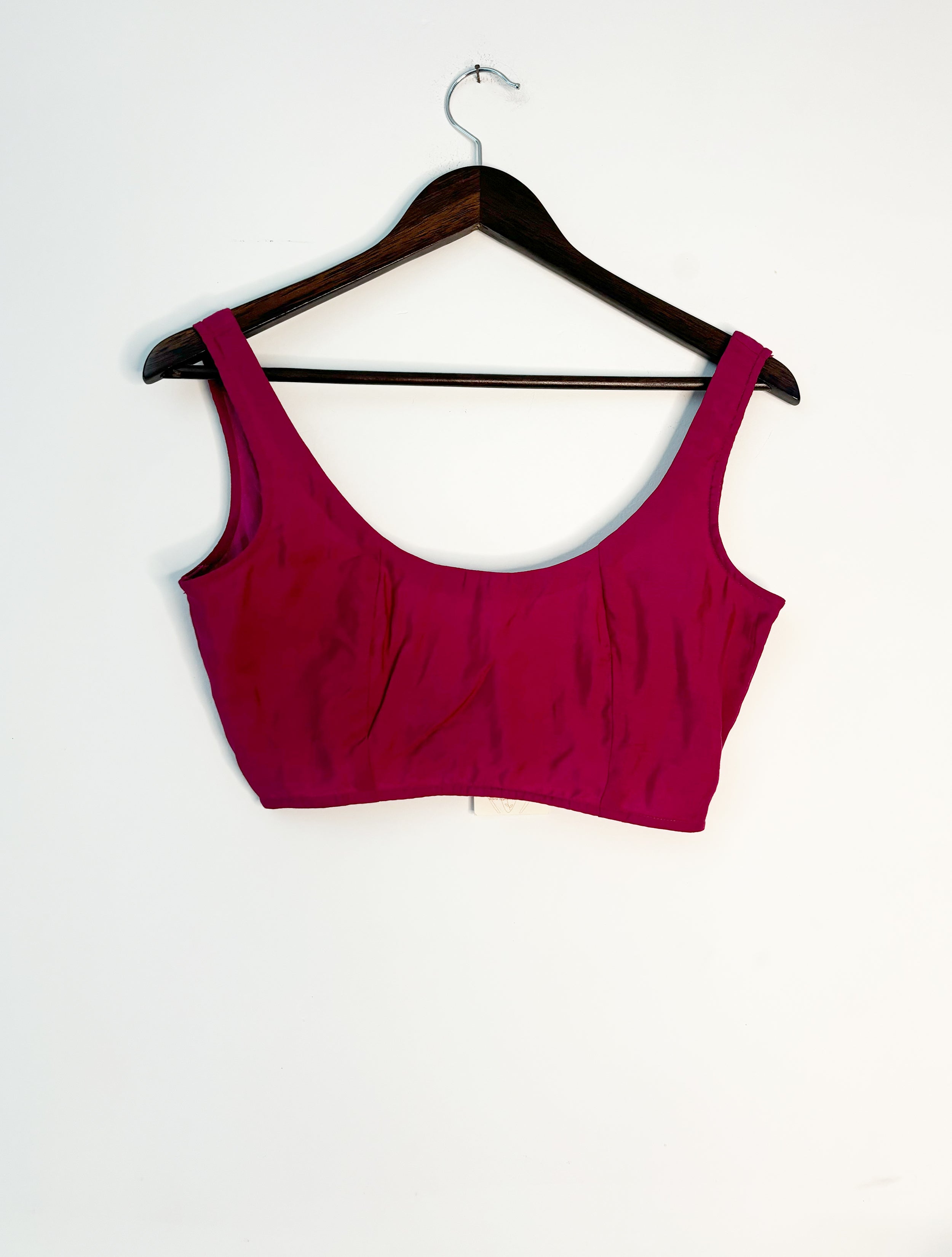 trueBrowns Pink Sleeveless Muslin Blouse - Distacart