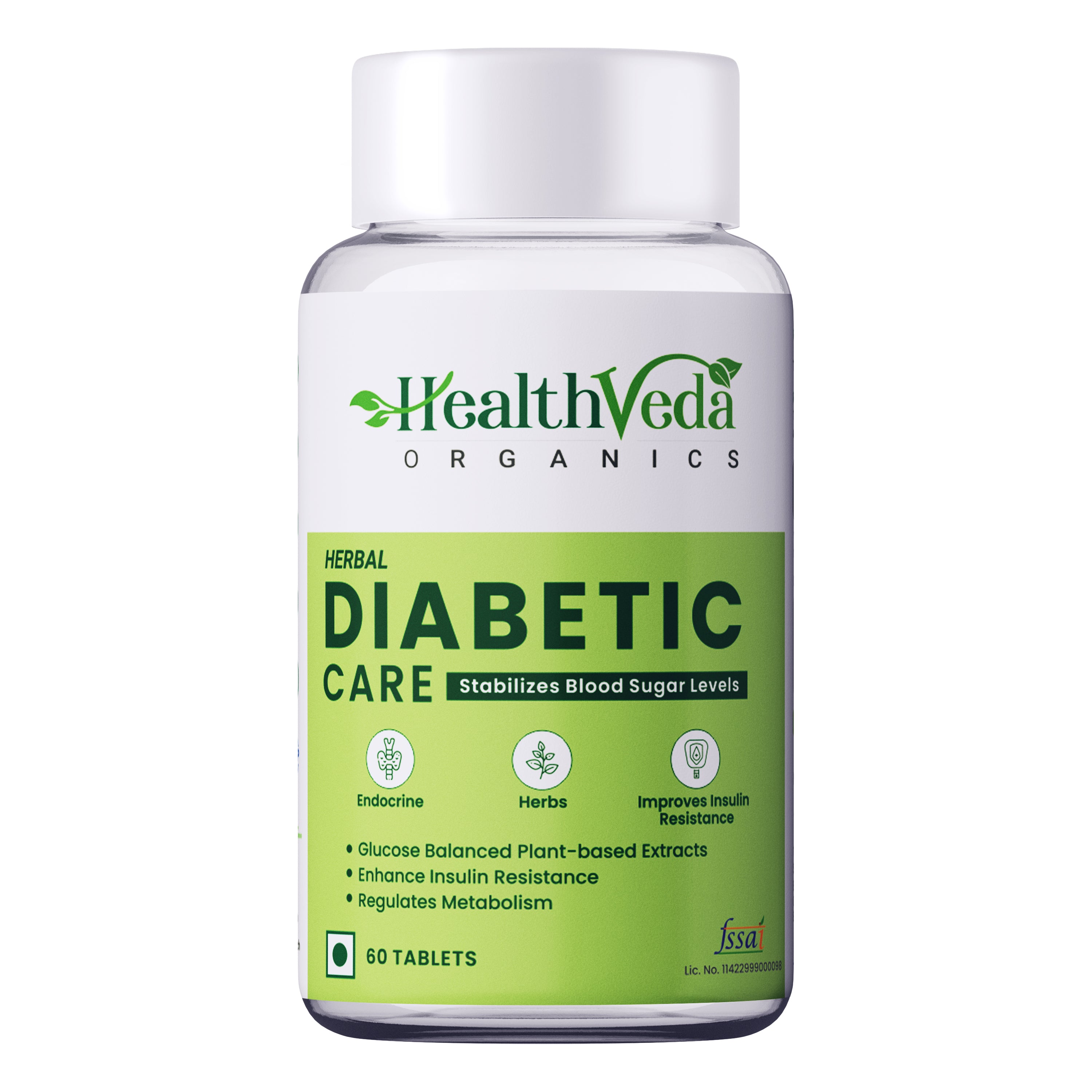 Health Veda Organics Diabetic Care Tablets - Distacart