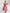 trueBrowns Pink Cotton Abstract Print Dress