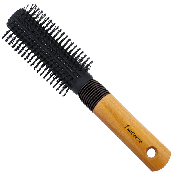 MiDazzle Hair Brush (Wooden) MIHB0037 - Distacart