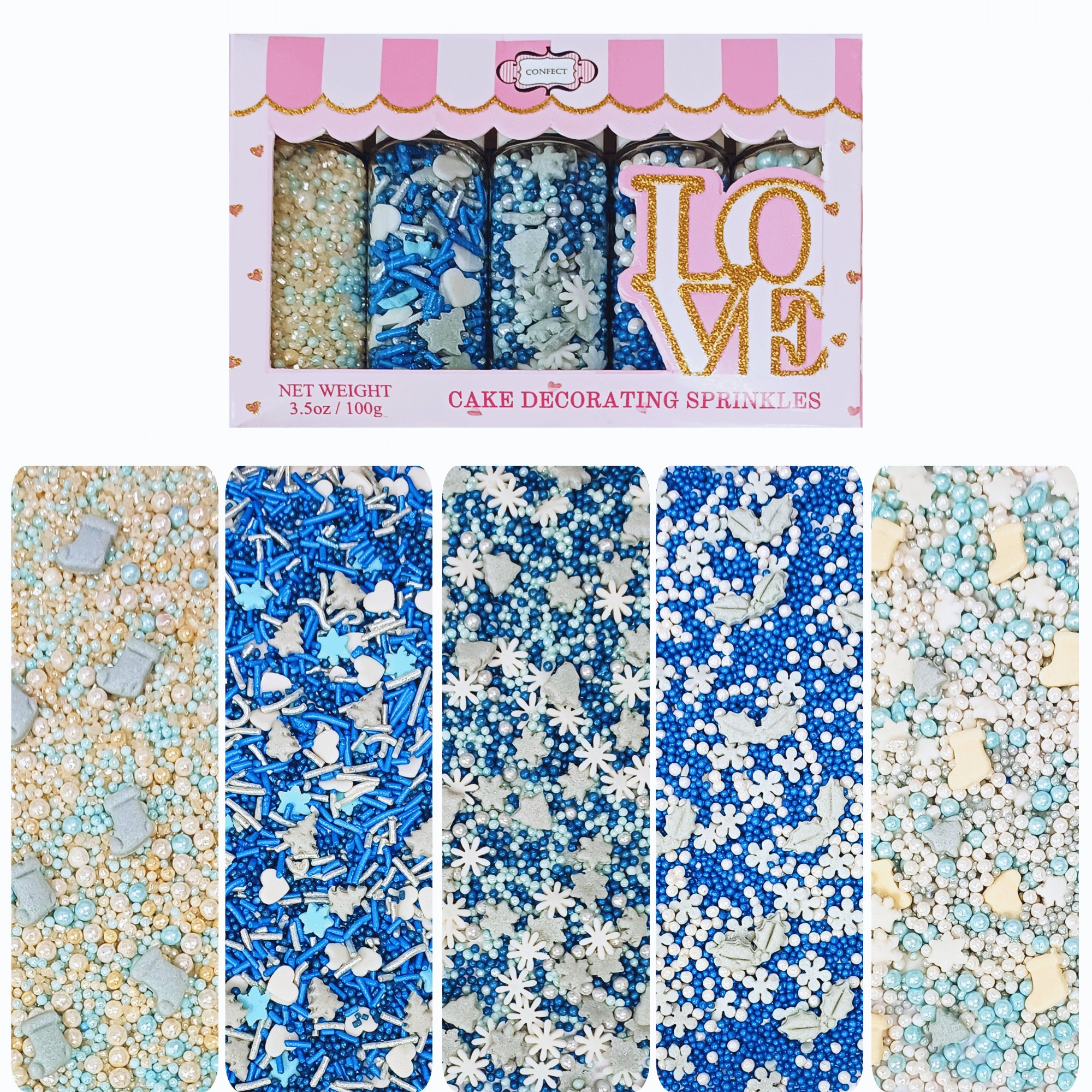 christmas sprinkles ch multipack 28 100 gms