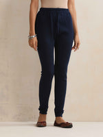 Thumbnail for trueBrowns Navy Woollen Leggings