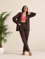Thumbnail for trueBrowns Cola Cotton Dobby Pant Suit Set