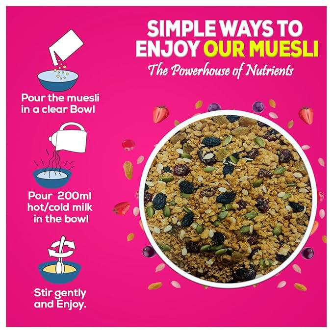 Yum Yum Berries & Seeds Muesli Jar - Dista