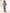 trueBrowns Blue Cotton Ikat V-neck Co-ord Set - Distacart