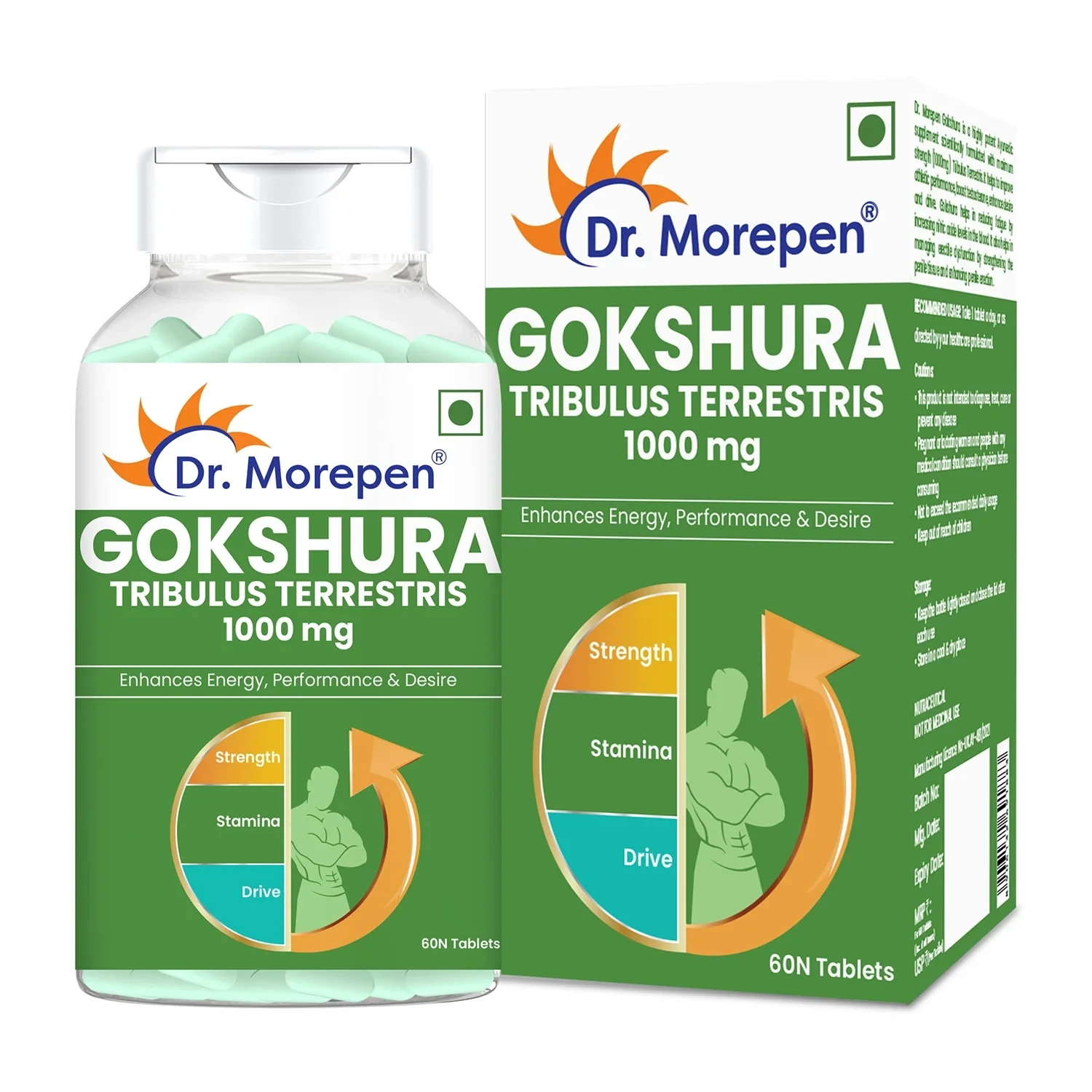 Dr. Morepen Gokshura & Testo Boost -Performance Combo Pack