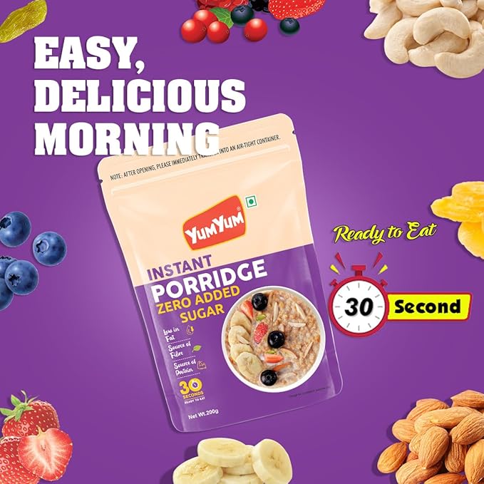 Yum Yum Instant Zero Added Sugar Porridge Pouch - Dista