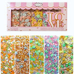 Thumbnail for confect easter sprinkles edible white pink and gold pearls vermicelli easter bunny stars pack of 5 100gms
