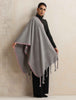 trueBrowns Grey Tassel Woollen Stole - Distacart