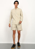 Thumbnail for Fabmade Sandline Stripe Linen Co-Ord Set - Distacart
