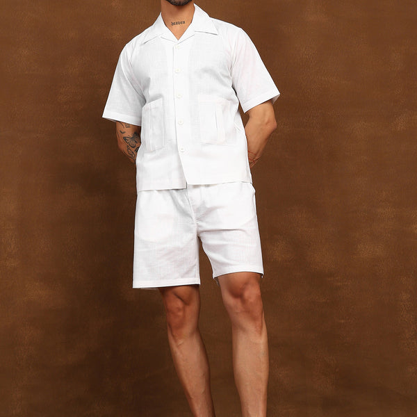 Fabmade Ivory Utility Co-Ord Set - Distacart